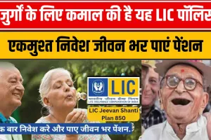 LIC New Jeevan Shanti Plan || वुजुर्गों के लिए कमाल की है यह LIC पॉलिसी || एकमुश्त निवेश जीवन भर पाएं पेंशन